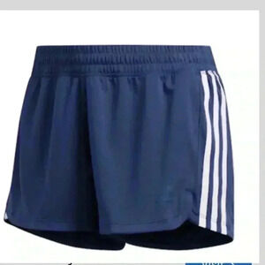 Adidas aeroready pacer gym workout shorts navy blue white sz 3XL XXXL